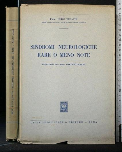 Sindromi Neurologiche Rare O Meno Note - Sindromi Neurologiche Rare O Meno Note di: Luigi Telatin - copertina