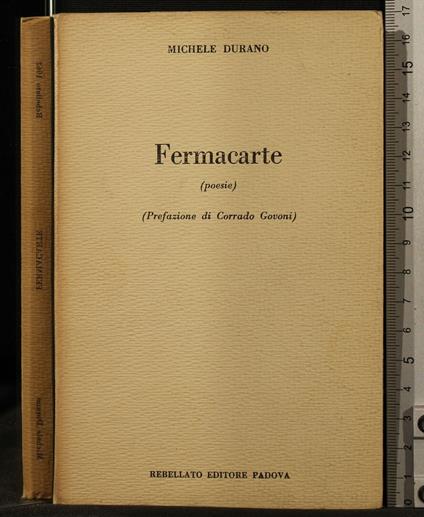 Fermacarte - Fermacarte di: Michele Durano - copertina