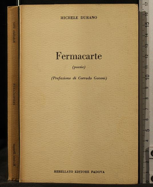 Fermacarte - Fermacarte di: Michele Durano - copertina