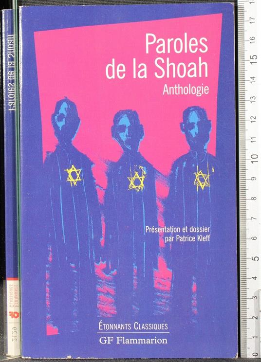 Paroles de la Shoah - Paroles de la Shoah di: Patrice Kleff - copertina