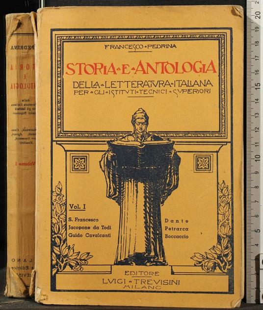 Storia e antologia della letteratura italiana. Vol 1 - Storia e antologia della letteratura italiana. Vol 1 di: Pedrina - copertina