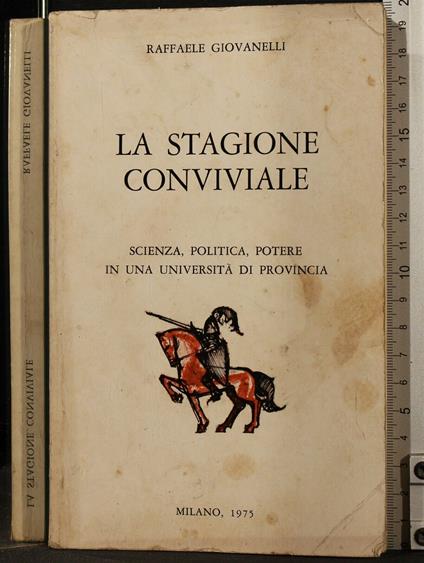 La Stagione Conviviale - Stagione Conviviale di: Raffaele Giovanelli - copertina