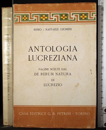 Antologia lucreziana - Antologia lucreziana di: Remo - copertina