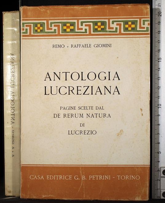 Antologia lucreziana - Antologia lucreziana di: Remo - copertina