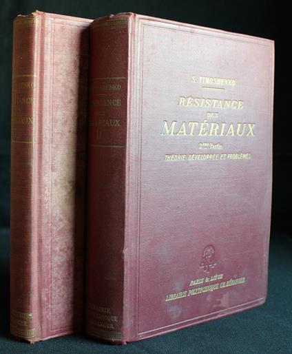Resistance des materiaux. Parte 1-2. 2 volumi - Resistance des materiaux. Parte 1-2. 2 volumi di: Timoshenko - copertina