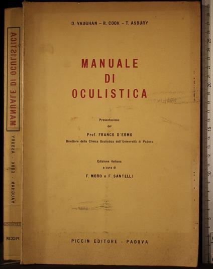 Manuale di oculistica - Manuale di oculistica di: Vaughan - copertina
