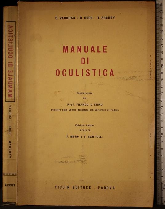 Manuale di oculistica - Manuale di oculistica di: Vaughan - copertina