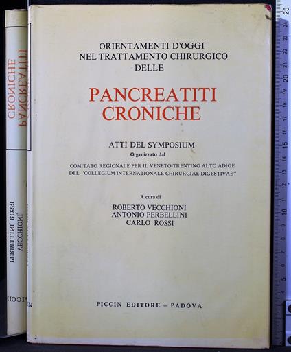 Pancreatiti croniche - Pancreatiti croniche di: Vecchioni - copertina