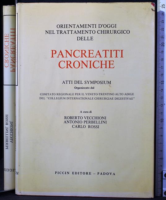 Pancreatiti croniche - Pancreatiti croniche di: Vecchioni - copertina