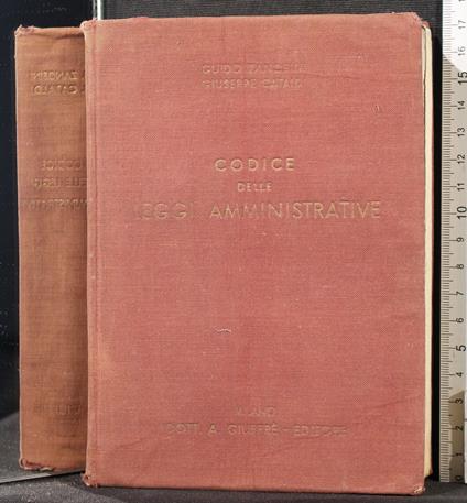 Codice delle leggi amministrative - Codice delle leggi amministrative di: Zanobini - copertina