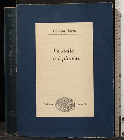 Le Stelle e I Pianeti - Giorgio Abetti - copertina