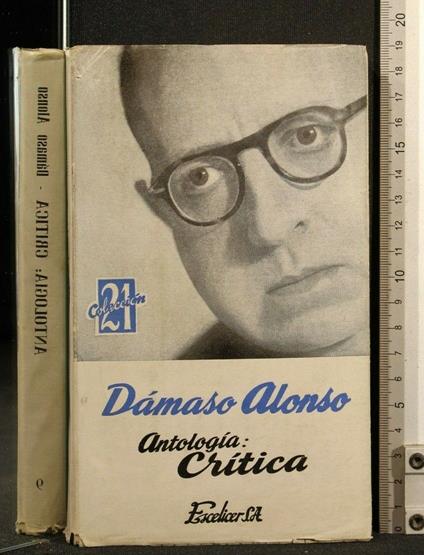 Antologia: Critica - Dàmaso Alonso - copertina