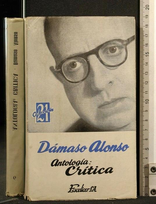 Antologia: Critica - Dàmaso Alonso - copertina