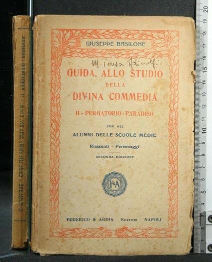 Guida Allo Studio Della Divina Commedia Purgatorio-Paradiso - Giuseppe Basilone - copertina