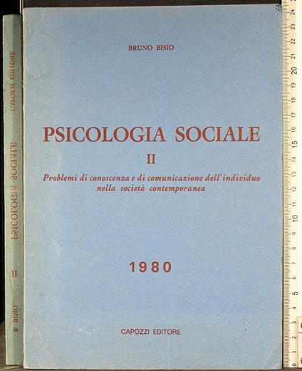 Psicologia sociale II 1980 - Bruno Bisio - copertina