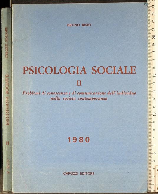 Psicologia sociale II 1980 - Bruno Bisio - copertina