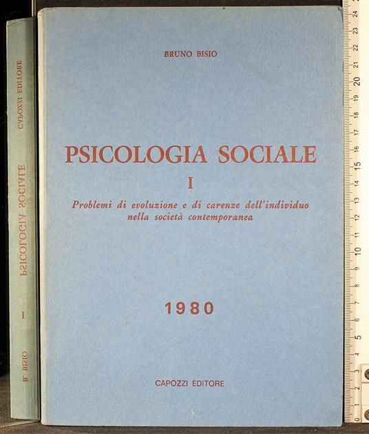 Psicologia sociale I 1980 - Bruno Bisio - copertina
