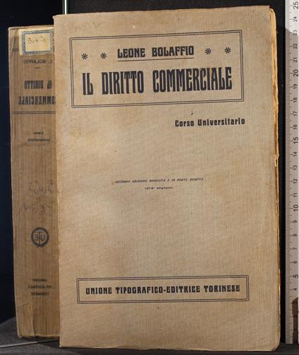 Il diritto commerciale - Leone Bolaffio - copertina