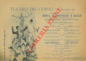 Teatro del Corso. Compagnia napoletana di prosa, vaudevilles e ballo, Aprea e Rossi
