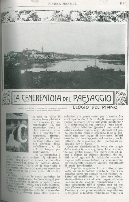 La cenerentola del paesaggio. Elogio del piano