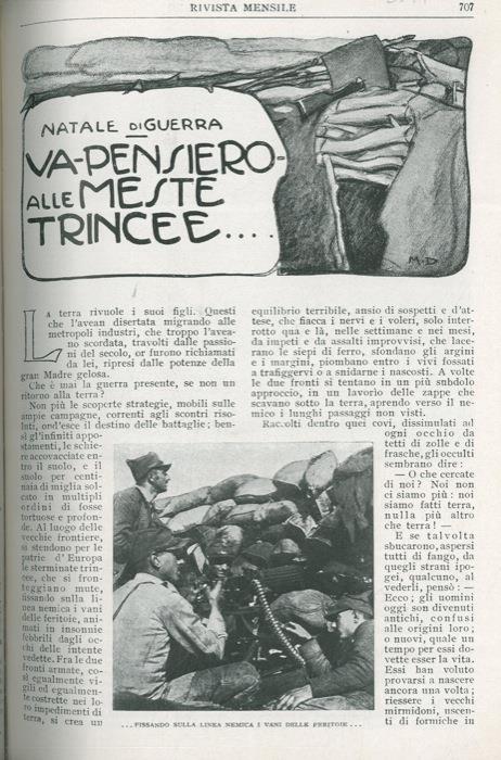 Natale di guerra. Va pensiero alle meste trincee