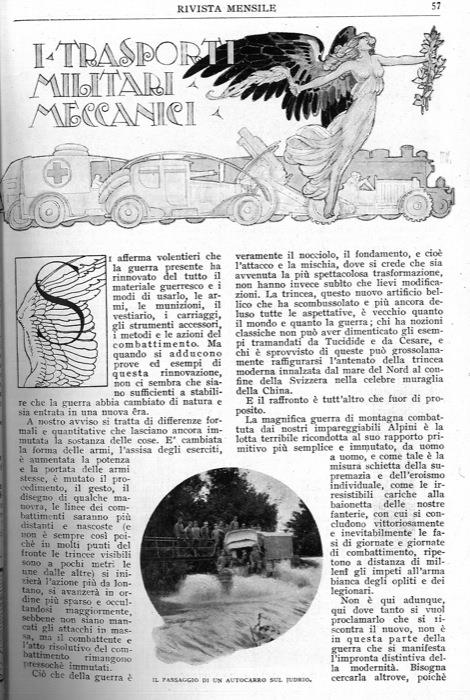 I trasporti militari meccanici