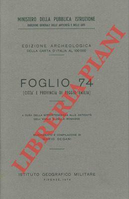 Città e provincia di Reggio Emilia (Foglio 74)
