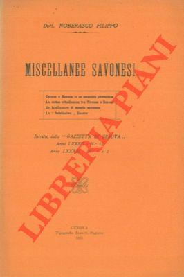 Miscellanee Savonesi