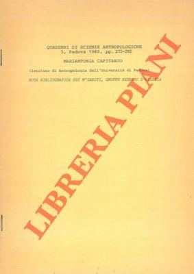 Nota bibliografica sui M'Zabiti, gruppo berbero d'Algeria