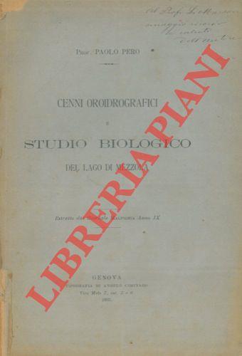 Cenni oroidrografici e studio biologico del lago di Mezzola
