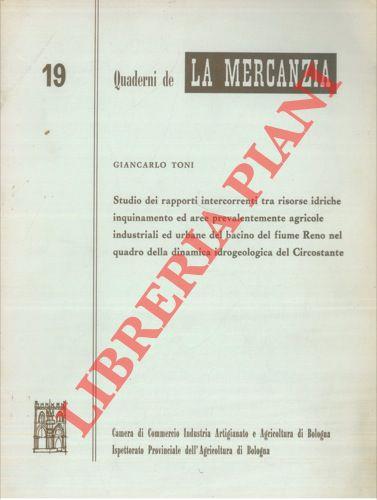 Studio dei rapporti intercorrenti tra risorse idriche inquinamento ed aree prevalentemente agricole, industriali ed urbane del bacino del fiume Reno nel quadro della dinamica idrogeologica del Circostante