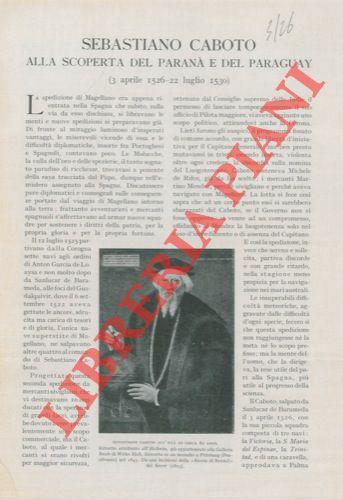 Sebastiano Caboto alla scoperta del Paranà e del Paraguay