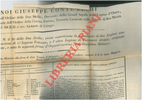 Autorizzazione per la formazione di due Legioni