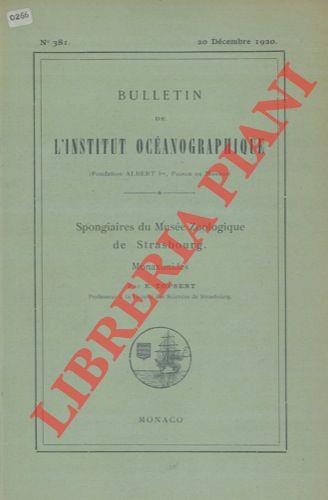 Spongiaires du Musée Zoologique de Strasbourg. Monaxonides