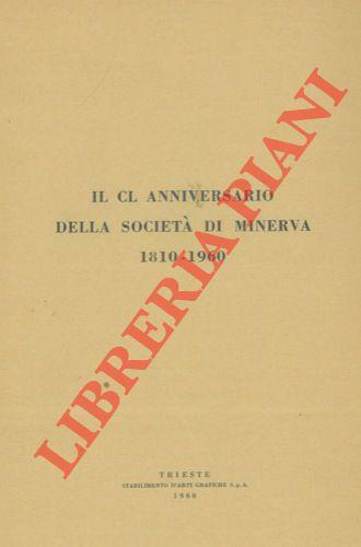 Il CL anniversario della Società di Minerva 1810-1960