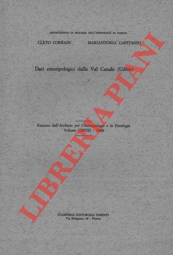 Dati emotipologici della Val Canale (Udine)