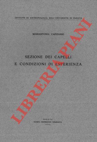 Sezione dei capelli e condizioni di esperienza