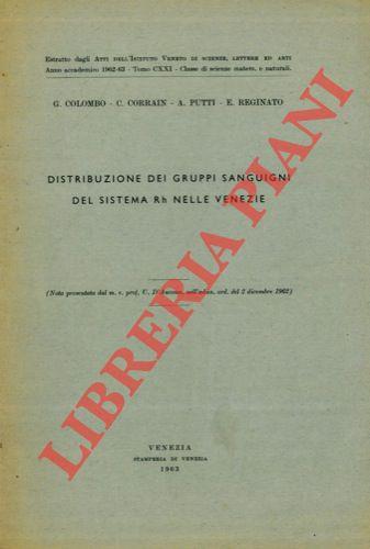 Distribuzione dei gruppi sanguigni del sistema Rh nelle Venezie