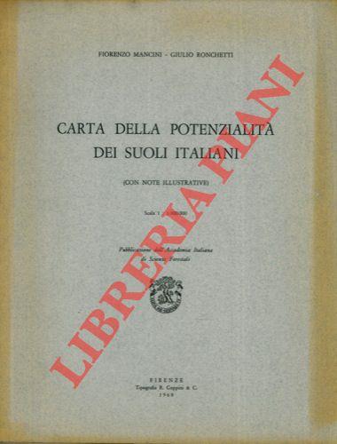 Carta della potenzialità dei suoli italiani (con note illustrative)