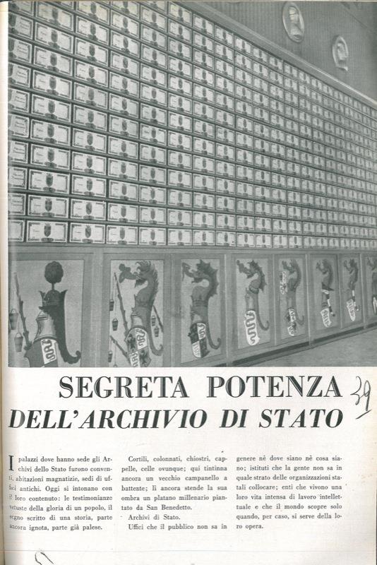 Segreta potenza dell'Archivio di Stato