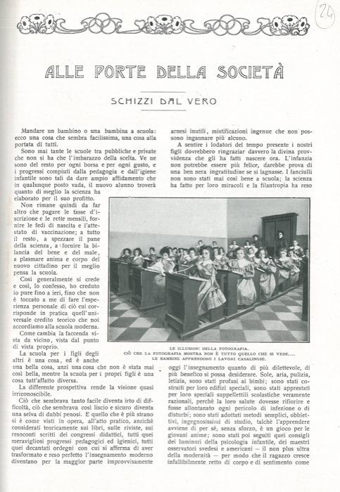 Alle porte della società. Schizzi dal vero