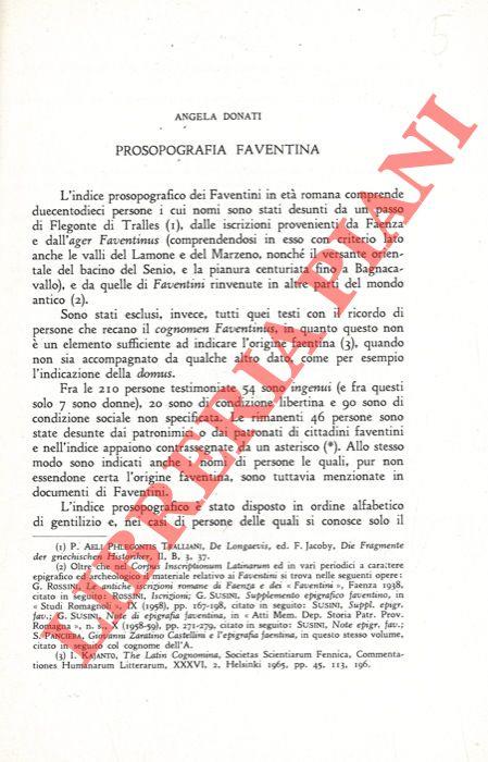 Prosopografia faventina