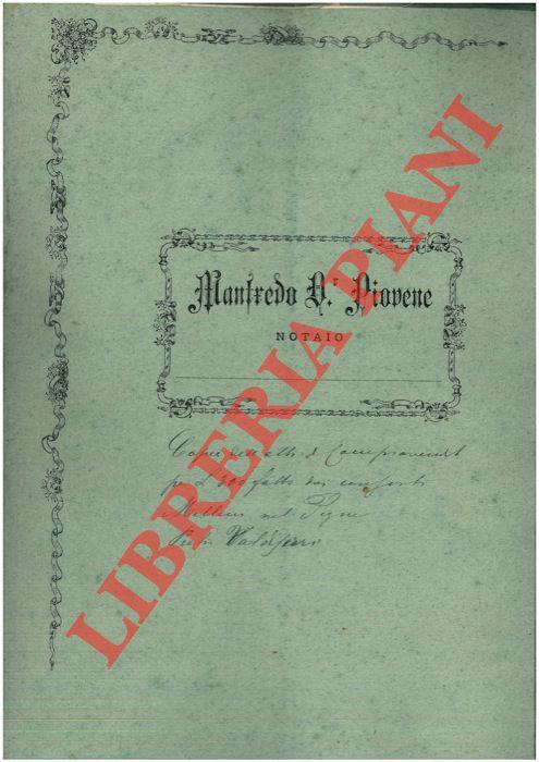 Compravendita di un appezzamento detto Mandria o Bosco Fondo posto nel Comune di Granaglione, Parocchia delle Capanne
