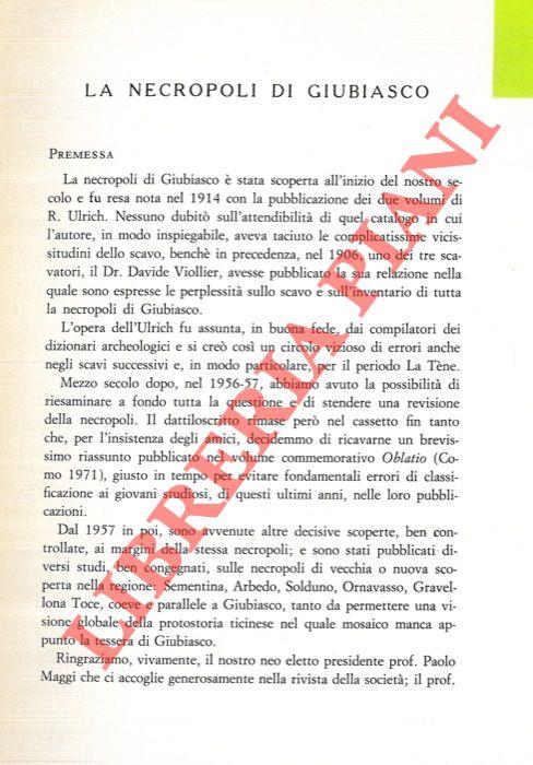 La necropoli di Giubiasco