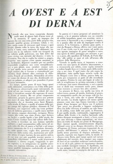 A ovest e a est di Derna