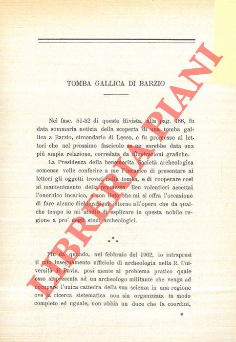 Tomba gallica di Barzio
