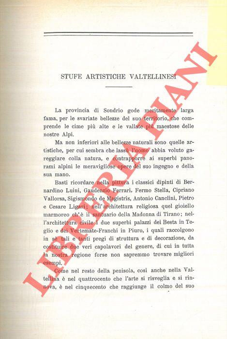 Stufe artistiche valtellinesi