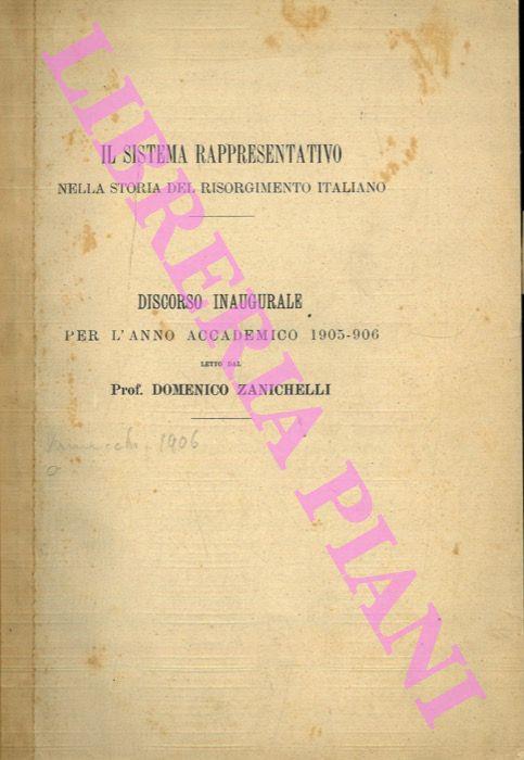 Il sistema rappresentativo nella storia del Risorgimento italiano