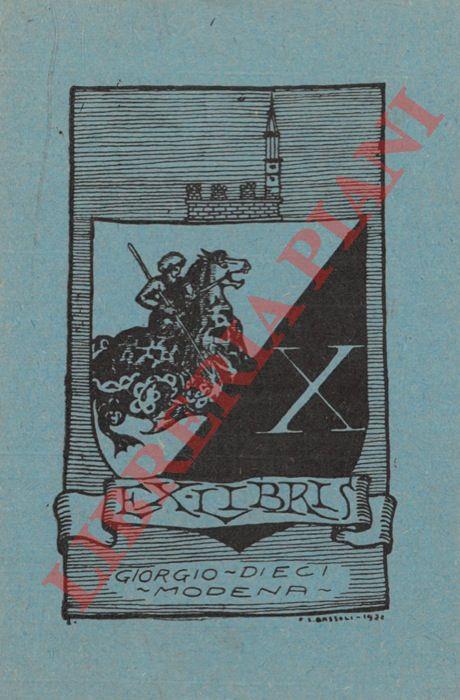 Un foglietto per G. Dieci, anni '30 c.a (cavaliere)