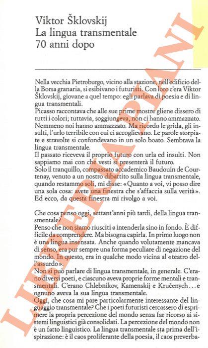 La lingua transmentale 70 anni dopo